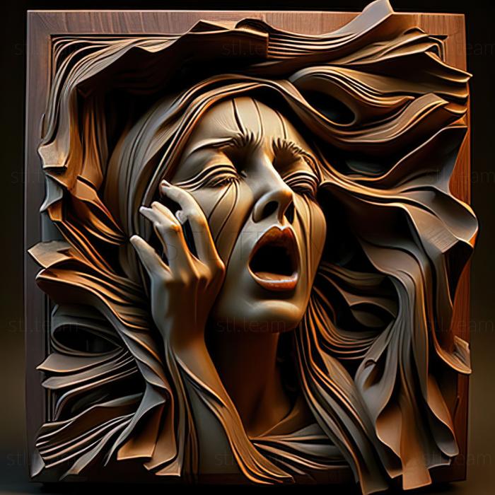 3D модель Линн Шалер, американская художница. (STL)